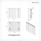 Radiador de Diseño Horizontal - 600mm x 755 mm - Blanco - Aurora
