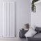 Radiador de Diseño Vertical (Panel Doble) - 1800mm x 590 mm - Blanco - Revive Air