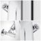 Radiador de Diseño Vertical - Cromado - 1800mm x 375mm x 50mm - 556 Vatios - Delta
