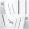 Radiador de Diseño Horizontal con Paneles Planos (Panel Único) 635mm x 1190mm - Blanco - Delta