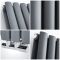 Radiador de Diseño Horizontal con Conexión Central (Panel Doble) - 635mm x 1180 mm - Antracita - Revive Caldae