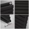 Radiador de Diseño Horizontal (Panel Doble) 635mm x 1180mm - Negro - Revive