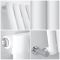 Radiador de Diseño Horizontal (Panel Único) 600mm x 1180mm - Blanco - Revive