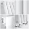 Radiador de Diseño Vertical (Panel Único) 1600mm x 236mm - Blanco - Revive