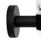 Porta Cepillo de Dientes Negro Opaco con Soporte Mural - Nox