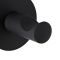 Percha de Baño para Batas, Toallas y Albornoces con Acabado de Color Negro - Nox
