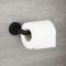 Porta Papel Higiénico de Color Negro con Acabado Opaco para WC - Nox