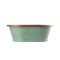Lavabo Sobre Encimera en Cobre en Estilo Retro -  530mm x 345mm x 180mm - (Sin Agujeros para la Grifería) -  Cobre con Exterior Verdigris