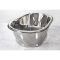 Lavabo Sobre Encimera en Cobre en Estilo Retro -  530mm x 345mm x 180mm - (Sin Agujeros para la Grifería) - Níquel