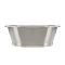 Lavabo Sobre Encimera en Cobre en Estilo Retro -  530mm x 345mm x 180mm - (Sin Agujeros para la Grifería) - Estaño