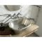 Lavabo Sobre Encimera en Cobre en Estilo Retro -  530mm x 345mm x 180mm - (Sin Agujeros para la Grifería) - Estaño