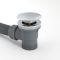 Llenador de Bañera Moderno para Rebosadero con Válvula de Desagüe - Cromado - Kubix