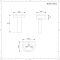 Lavabo Monoforo de 500mm Completo con Pedestal - Covelly