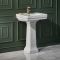 Lavabo con Pedestal Tradicional de 545mm - (1 Agujero para la Grifería) - Elizabeth