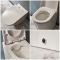 Inodoro WC Oval 460x360x565mm con Tapa de WC Soft Close -  Alswear