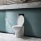Inodoro Oval Adosado a Pared con Tapa con Cierre Amortiguado- Select