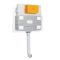 Cisterna Empotrable para WC Adosado para Inodoros Suspendidos 488 x 126 x 425mm