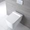 Inodoro WC Cuadrado Moderno Suspendido 330x350x570mm con Tapa de WC Soft Close -  Sandford