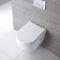 Inodoro WC Moderno Suspendido 400x360x515mm con Tapa de WC Soft Close - Belstone