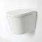 Inodoro WC Oval Suspendido 340x350x560mm y Tapa con Cierre Amortiguado  – Exton