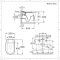 Inodoro WC Oval Suspendido 340x350x560mm y Tapa con Cierre Amortiguado  – Exton
