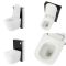 Kit para Inodoro Adosado Negro de 500mm Completo con Inodoro WC Japonés Inodoro-Bidé Inteligente - Saru
