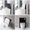 Kit para Inodoro Adosado Negro de 500mm Completo con Inodoro WC Japonés Inodoro-Bidé Inteligente - Saru