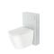 Kit para Inodoro Adosado Blanco de 500mm Completo con Inodoro WC Japonés Inodoro-Bidé Inteligente - Saru