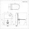 Kit para Inodoro Adosado Blanco de 500mm Completo con Inodoro WC Japonés Inodoro-Bidé Inteligente - Saru