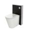 Kit para Inodoro Adosado Negro de 500mm Sin Inodoro - Saru