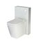 Mueble para WC Blanco de 500mm Completo con Inodoro Adosado con Tapa de Cierre Amortiguado - Saru