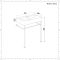 Lavabo Consola con Estructura Negra de 750mm con Lavabo Negro - Nox