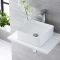 Lavabo Sobre Encimera Cuadrado de Cerámica 370x370mm - Alswear