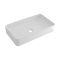Lavabo Sobre Encimera Rectangular de Cerámica 610x350mm con Mezclador de Lavabo Mural - Alswear