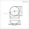 Lavabo Sobre Encimera Redondo de Cerámica 400x400mm - Ashbury