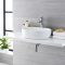 Lavabo Sobre Encimera Oval de Cerámica 480x350mm - Otterton