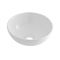 Lavabo Sobre Encimera Redondo de Cerámica de 280mm Completo con Grifo Mezclador Alto para Lavabo - Ashbury