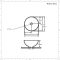Lavabo Sobre Encimera Redondo de Cerámica 120x280mm - Ashbury