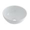 Lavabo Sobre Encimera Redondo de Cerámica 320x320mm con Grifo Mezclador Alto para Lavabo - Ashbury