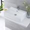Lavabo Sobre Encimera Rectangular de Cerámica 600x420mm - Sandford