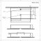 Lavabo Suspendido Moderno Rectangular Color Negro de 750mm x 420mm de 1 Agujero - Nox