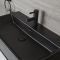 Lavabo Suspendido Moderno Rectangular Color Negro de 750mm x 420mm de 1 Agujero - Nox