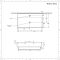 Lavabo Suspendido Moderno Rectangular Blanco 750mm x 420mm con Barra Porta Toallas Cromada- Sandford