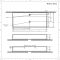 Lavabo Suspendido Rectangular de Cerámica 1000x420mm - Sandford