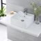 Lavabo Suspendido Cuadrado de Cerámica 410mm x 410mm - Halwell