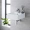 Lavabo Suspendido Cuadrado de Cerámica 400x400mm - Halwell