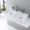 Lavabo Sobre Encimera Rectangular Doble de Cerámica 820x420mm - Halwell