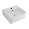 Lavabo Suspendido Rectangular de Cerámica 460x420mm - Exton