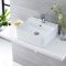 Lavabo Suspendido Rectangular de Cerámica 460x420mm - Exton