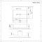 Lavabo Suspendido Rectangular de Cerámica 520x420mm - Exton
